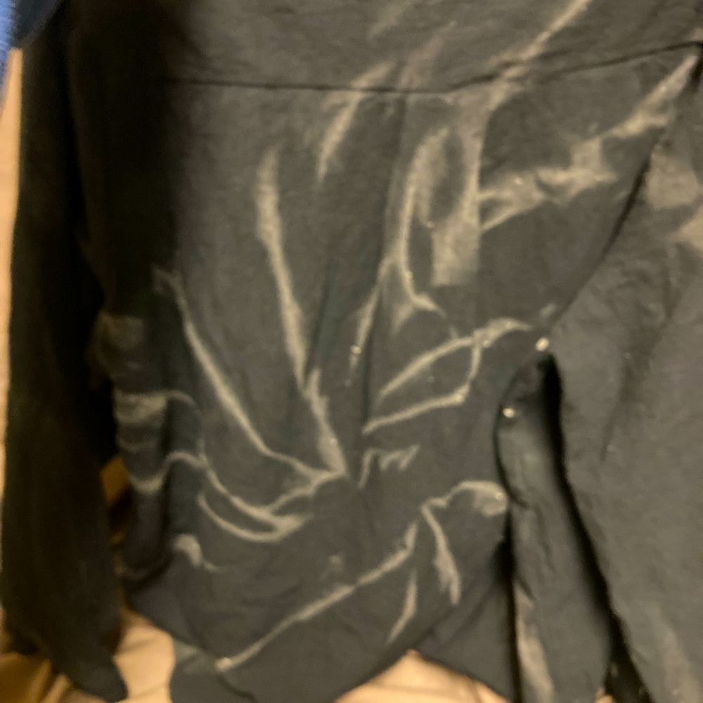 SIZE xl WOMENS 100% cotton top NEW reverse dyed by me! And only $20